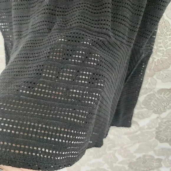 BCBGMaxAzria Lace black Tank top Back Full Zip Women's L - Picture 6 of 8